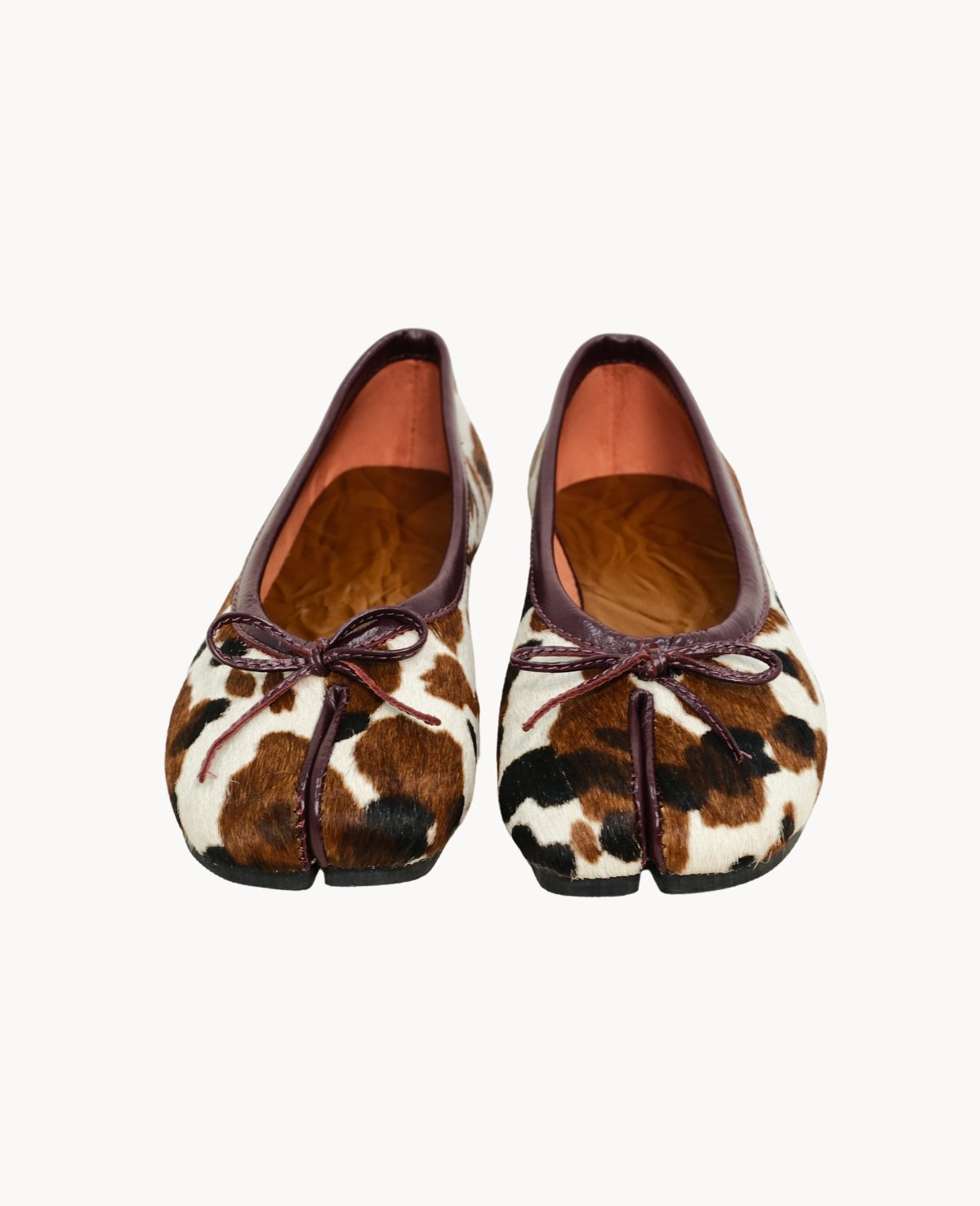 Spotted Cowhide Pony Hair Tabi