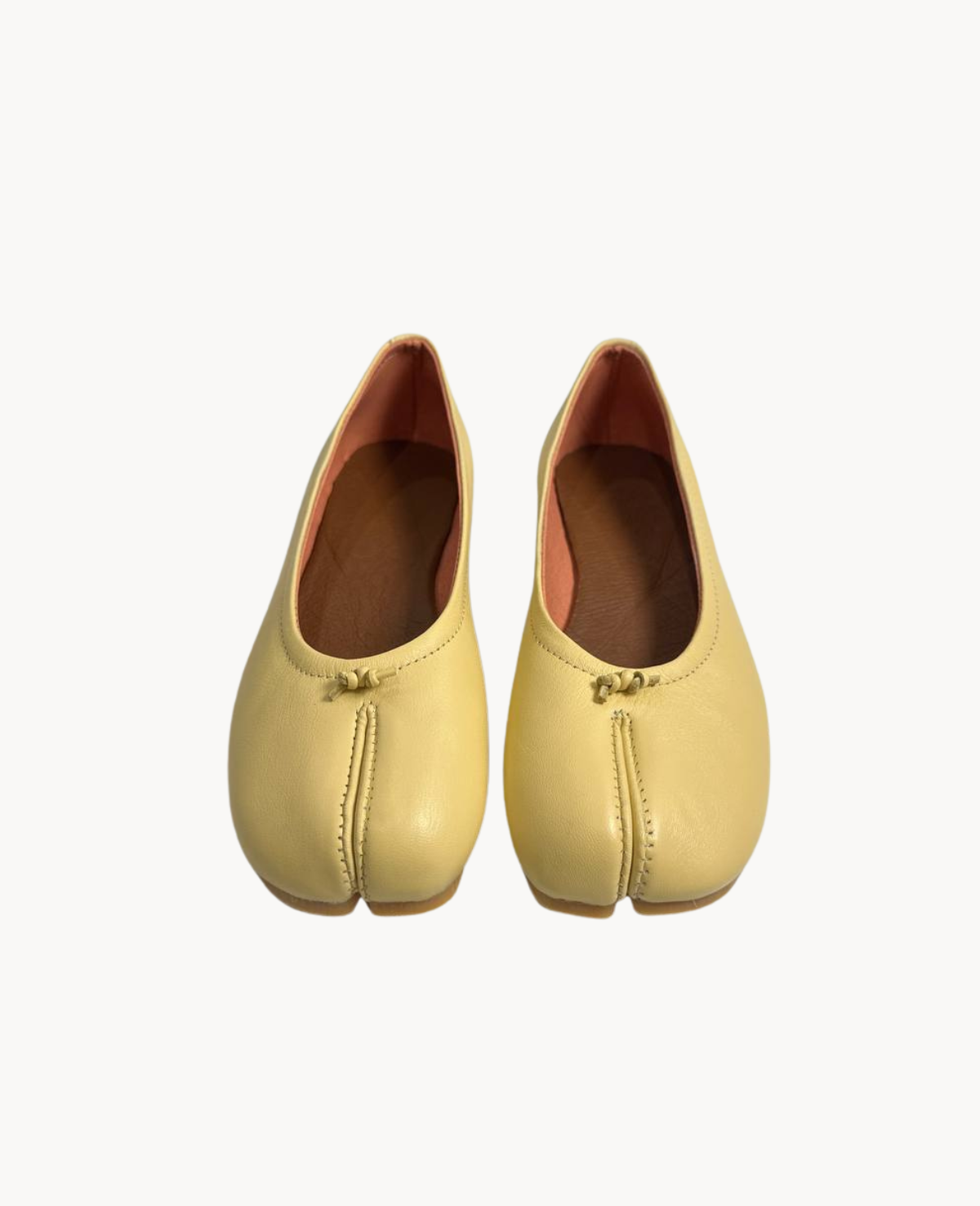 Yellow Tabi Ballet Flats