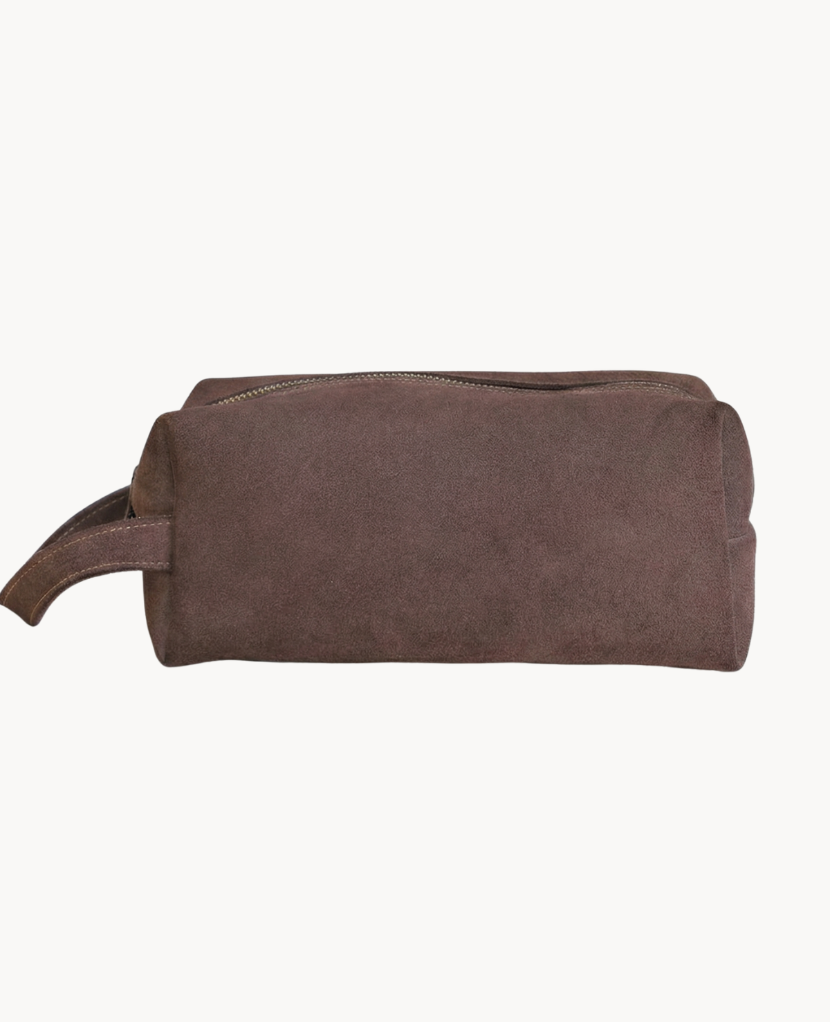 Earth Brown Suede Toiletry Bag